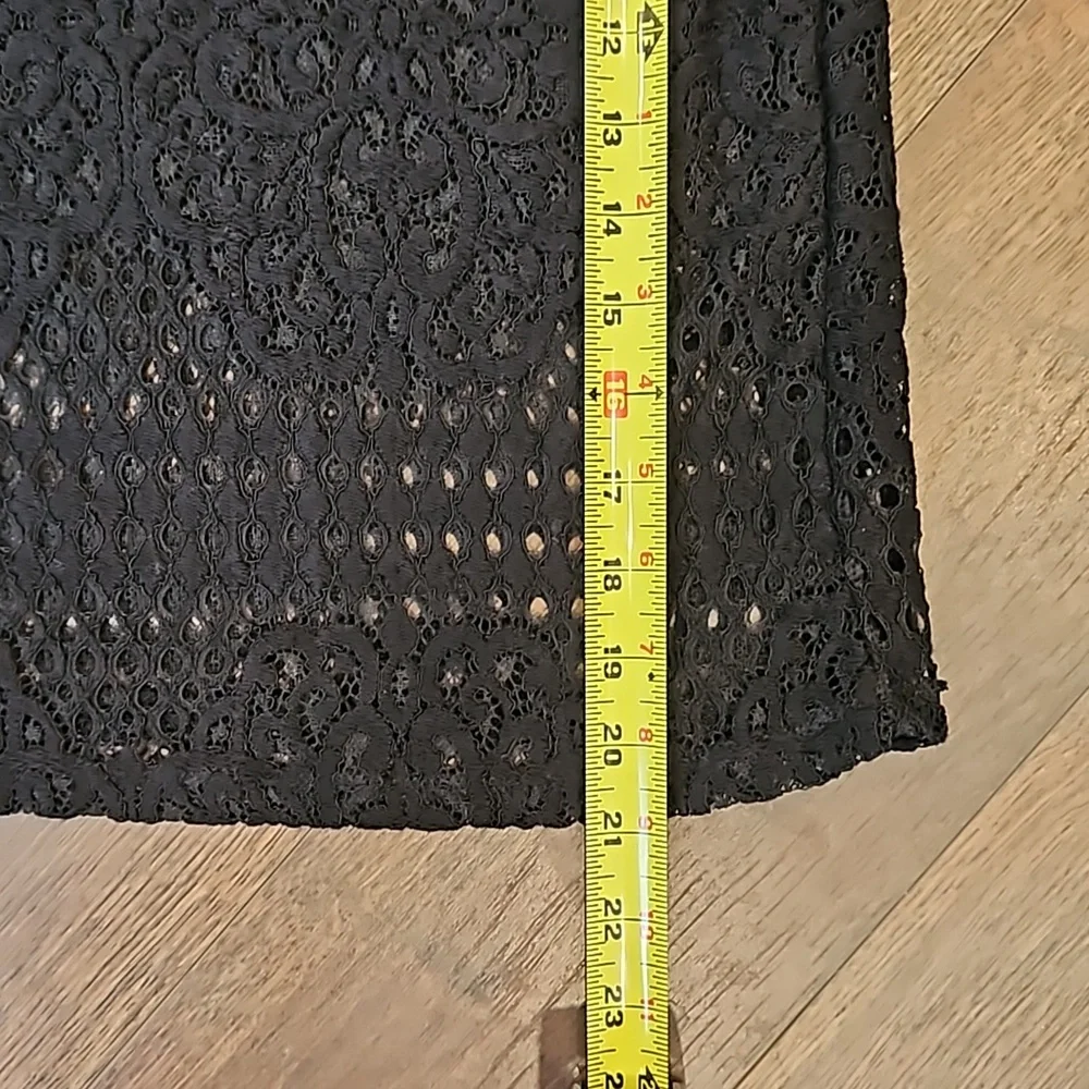 ZARA BLACK LACE HIGH NECK  goth. Dark Romantic SHEER TOP.  small